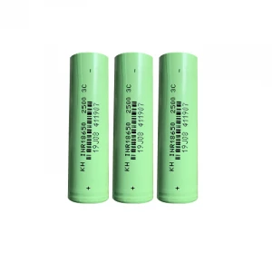 Best Selling 3.7V Rechargeable 2500Mah 18650 Lithium Ion Battery