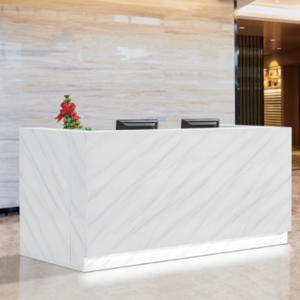 Best selling exhibition stand front reception desk for office