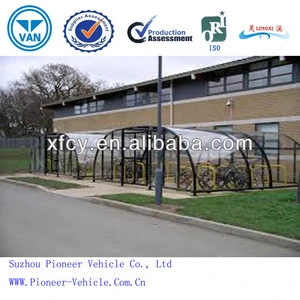 best sold outdoor bike storage shed/bike shelter/ bicycle carport(ISO,TUV,SGS approved)