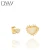 Import Bezel Setting Golden Heart Pendant Wedding Jewelry Set Bridal Opal Stone Jewelry Set from China
