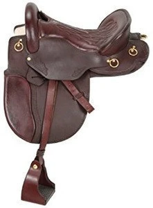 Black leather England dressage saddle for horse riding/horse saddles