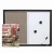 Import Black PS Framed Wall Mounted Combination Bulletin Cork Board &amp; Magnetic Whiteboard from China