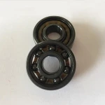 Black steel and natural chrome steel hybrid ceramic bearing