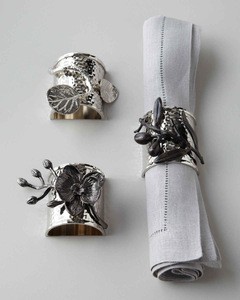Bling Silver Metal Elegant Bulk Wholesale Factory Price  Napkin Ring Napkin Holder