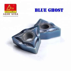 blue ghost TNMG1604-CF titanium, heat resisting alloy working carbide turning cutting tool insert
