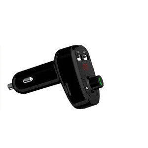Bluetooth Car Kit Handsfree Set FM Transmitter MP3 Music Player 5V 2.1A USB Car Charger Support Micro SD Card 4G-32G