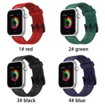 BOORUI waterproof smart watch silicone band accessories for apple watch strap band