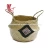 Import Brand new collection for seagrass belly basket with handmade brocade tribal patterns designs from Vietnam