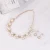 Import Bride big pearl diamond necklace bridal jewelry set choker wedding yarn with accessories indian bridal jewelry from China
