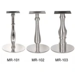 Brushed Stainless Steel Pedestal Table Base Furniture Accessories Parts