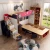 Import car bed modern kids bed with desk wardrobe bedroom furniture bunk bed 103 from China