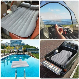 Car Inflatable Travel Bed,  Portable Camping Air Mattress for car back seat with 2 Air Pillows  Air pump Universal Car SUV