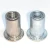 Import Carbon Steel Zinc Plated Insert Nut Flat Head Round knurled Body Open End Through Hole Rivet Nut M3 M4 M5 M6 M8 M10 M12 from China