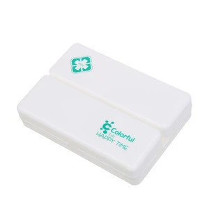 Carry-on Foldable Pill Box Mini Container Drug Tablet Storage Travel Case Holder 7 days Mini Cute Plastic Pill Box Medicine Case