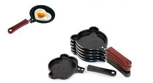 Cartoon Mini Non Stick Fine Iron Fry Egg Pan With Long Handle