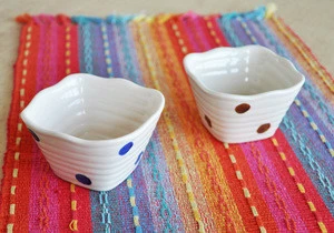 Ceramic square bowl with Japanese style,for dipping sauce/vinegar/soy sauce.