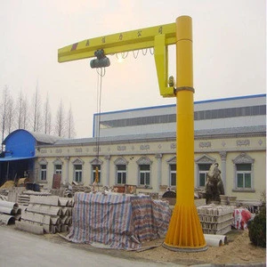 chain block lift pillar jib crane with column wall-mounted