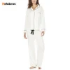 Cheap Custom Factory Plus Size Satin Pyjamas Women White Transparent Sexy Sleepwear