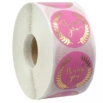 Cheap Custom Printing Waterproof Clear Round Non Removable Stickers Label Thermal Paper