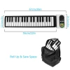 Cheap Price Piano Flexible Digital 37 Keys Roll Up Silicone Electronic Piano Toys Portable Keyboard Music Instruments Gifts
