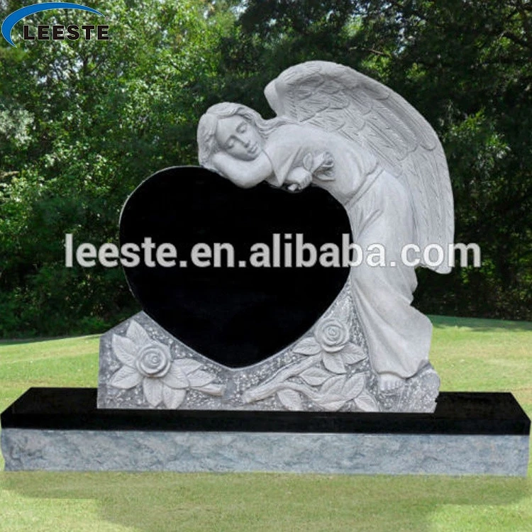 Cheap Price White Headstone Black Marble Monument Tombstone For Memorial