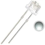 Cheaper Straw Hat 5mm Clear Lens White LED Light Emitting Diode  1bag=1000pcs