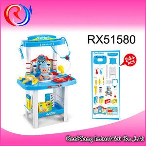 Children educational toy plastic kids doctor play set toy