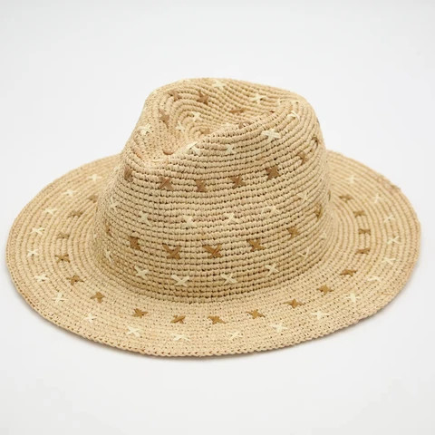 Buy China Best Factory Oem Crochet High Quality Panama Raffia Straw Hat