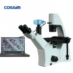 China Cheap Optical Optic Microscope Trinocular Inverted Biological Microscope Condenser with USB Camera