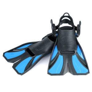 China custom 39-43 adjustable strap open heel general purpose soft rubber swim free diving fins flipper shoes