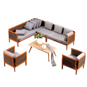 china express new product 77S-2 Garden Sectional Rattan Patio Furniture Bamboo Outdoor Furniture