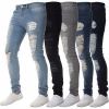 China factory custom wholesale made high quality popular mens ripped skinny jeans