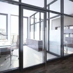 China factory partition glass divider glass office partition wall system