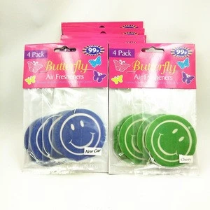 China factory produce long lasting fragrance car air fresheners with own logo