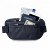 China factory traveling nylon business passport fanny pack bum bag RFID waterproof money belt pack custom waist bag
