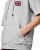 Import China manufacturer Men&#039;s Raw edge Short Sleeve Casual Cotton Hoodie With embroidery badge from China