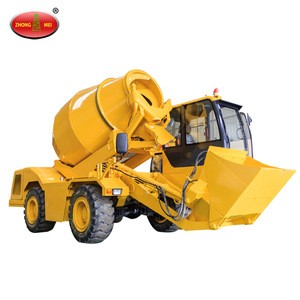 China Mini Mobile Hydraulic Motor Skid Steer Cement Concrete Mixers