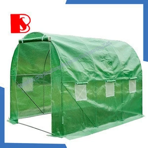 china pe tarpaulin factory,Polytunnel Galvanised Frame 6m x 3m Greenhouse Pollytunnel Poly Tunnel 6 Section
