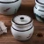 Import Chinese Monochromes  High Temperature-Fired  Under Glazed Hand-painted Porcelain Tableware Flavoring Jar 1200 ml from China