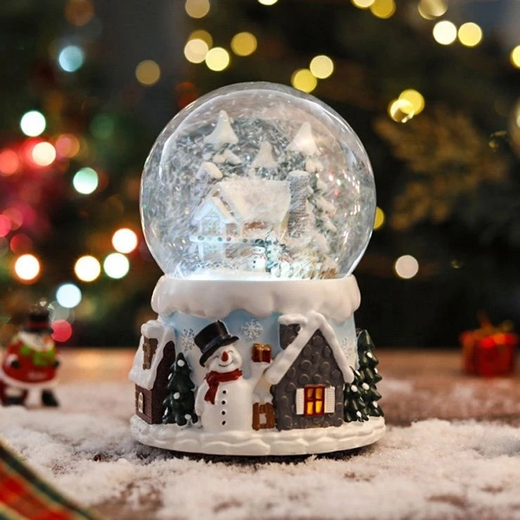 Christmas Music Box Snow Globe  Souvenir