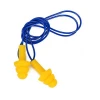 Christmas-tree shaped TPR ear plugs with cord noise reduction