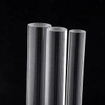 Clear quartz rod for optical