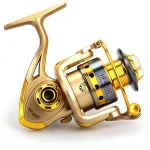 CNC Golden color saltwater spinning fishing reel