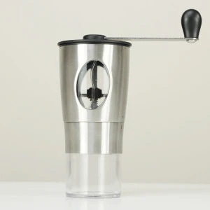 Coffee grinder travel outdoor stainless steel  coffee grinder chromed color feature powder easy to operate