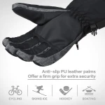 Cold Weather Skiing & Snowboarding Ski Gloves/Waterproof Windproof Winter Snowboard Gloves /