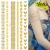 Import color temporary tattoo stencil For Painting Body Art Temporary Waterproof Glitter Metal Gold Loves Color Tattoos from China