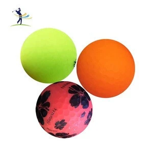 Colored Bulk Custom Logo Printing Tournament Ball Matte Golf Ball