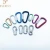 Import Colorful custom logo D shaped aluminum carabiner hook for dog leash from China