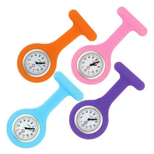 Colorful Silicone Nurse Watch Medical watches Brooch Watch Nurse Watch for women