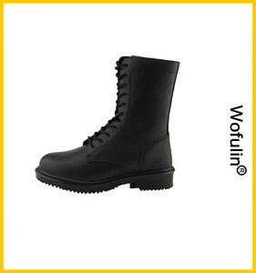 Combat Safety Shoes Lightweight Waterproof Paratrooper Side Zipper Military Boot